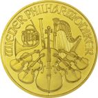 ab 2002 1/2 oz Austria Gold Vienna Philharmonic customary in banking