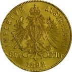 1892 5.81g Austria Gold 8 Gulden