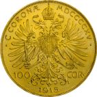 1915 30.48g Austria Gold 100 Kronen