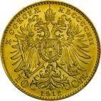 1912 1/10 oz Austria Gold 10 Kronen