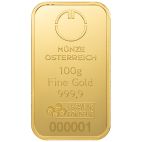 100g Austria Gold M&uuml;nze &Ouml;sterreich Minted customary in banking
