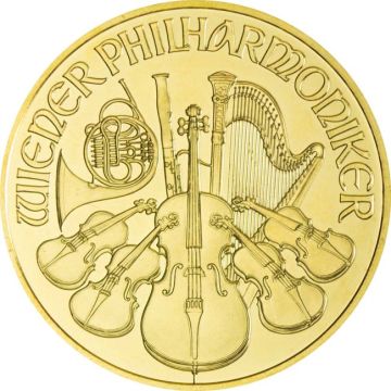 2010 1 oz Austria Gold Philharmonic BU customary in banking