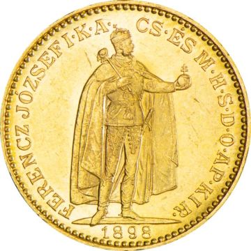 1892-1916 6.10g Austria Gold Hungary 20 Korona Gold customary in banking