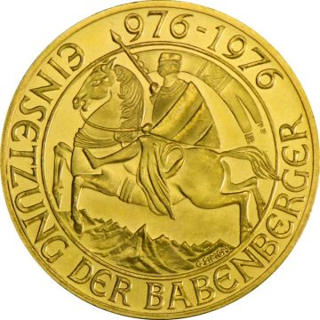 1976 12.15g Austria Gold Babenberg House customary in banking