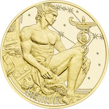 2026 16.38g Austria Gold 2026 16.38 gram Austrian Calendar Medal Round Gold PP