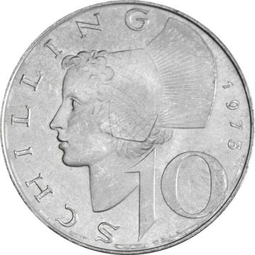 1957-1973 4.80g Austria Silver 10 Schilling customary in banking
