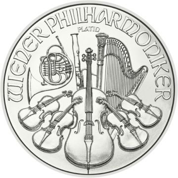 2026 1/25 oz Austria Platinum Vienna Philharmonic Freshly minted