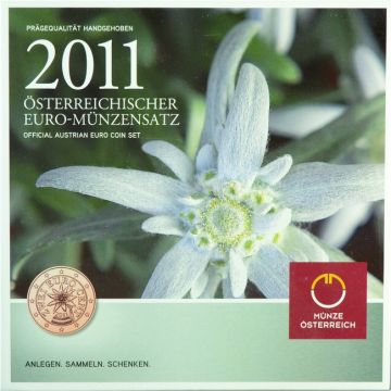 2011 Austria Copper-Nickel 2011 28gm Austria Copper-Nickel Circulation set PN PN