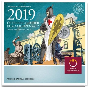 2019 Austria Copper-Nickel 2019 28gm Austria Copper-Nickel Course set PN PN