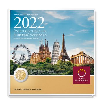 2022 Austria Copper-Nickel 2022 28gm Austria Copper-Nickel Kursset PN PN