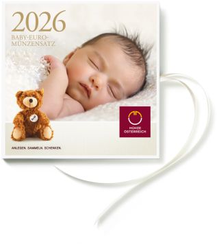 2026 Austria Copper-Nickel 2026 28gm Austria Baby Euro Coin Set PN