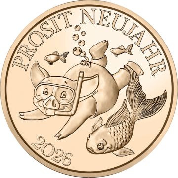 2026 Austria Bronze 2026 4gm Austria Lucky Token in Bronze UN