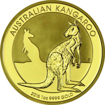 1 oz Australia Gold Kangaroo Nugget customary in banking