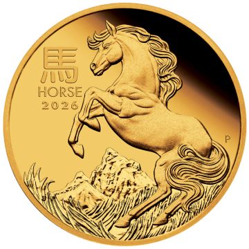2026 1 oz Australia Gold Zodiac Year of the Horse Coin PP