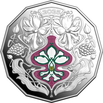 2025 18.23g Australia Silver Christmas Festive Florals PP