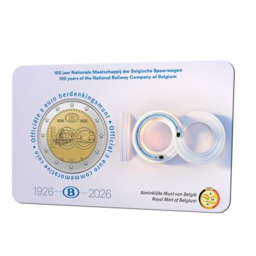 2026 Belgium Copper-Nickel National Railway UNC