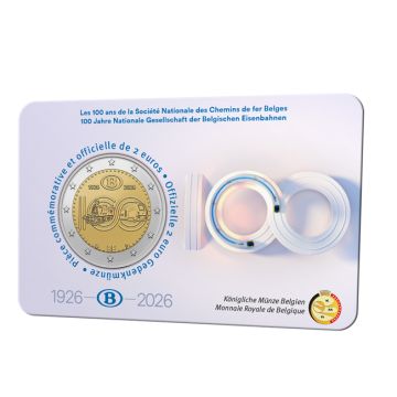 2026 Belgium Copper-Nickel National Railway UNC