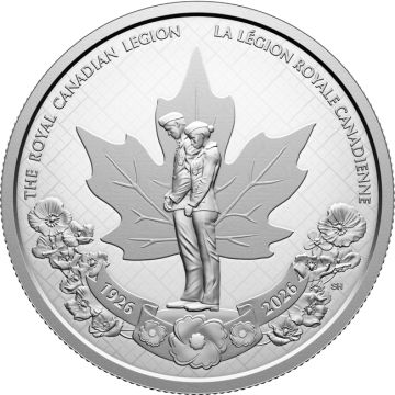 2026 23.16g Canada Silver 100th Anniversary of The Royal Canadian Legion PP