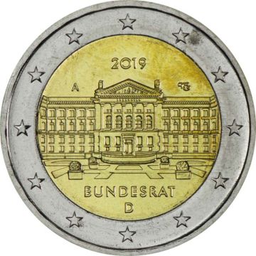 2019 Germany Copper-Nickel 2019 8.5gm Germany Copper-Nickel Bundesrat A UNC UNC