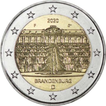 2020 Germany Copper-Nickel Brandenburg - Sanssouci Palace UN UNC