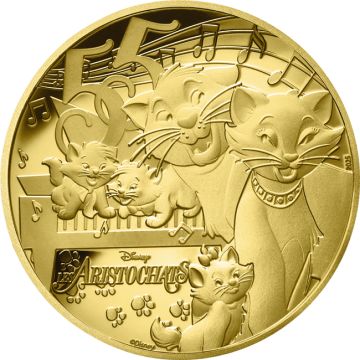 2025 1/4 oz France Gold 2025 1/4oz France The Aristocats 50€ Gold Coin PP