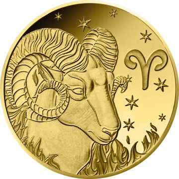 2026 0.50g France Gold Astrological signs - Aries 5€  Coin PP