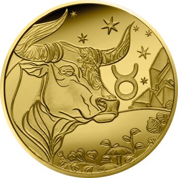 2026 0.50g France Gold Astrological signs - Taurus 5€ Coin PP