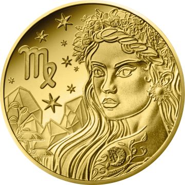2026 0.50g France Gold 2026 1/2gm France Astrological signs - Virgo 5€ Coin PP