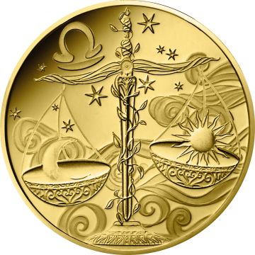 2026 0.50g France Gold Astrological signs - Libra 5€ PP