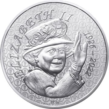 2026 40.50g France Silver Queen Elizabeth II UN