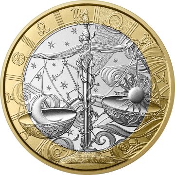 2026 France Copper-Nickel Astrological signs - Libra 5€ Coin UN