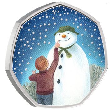 2021 7.40g Great Britain Silver Snowman PP