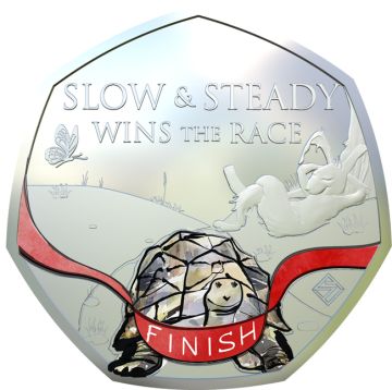 2022 7.40g Great Britain Silver Tortoise and the Hare PP