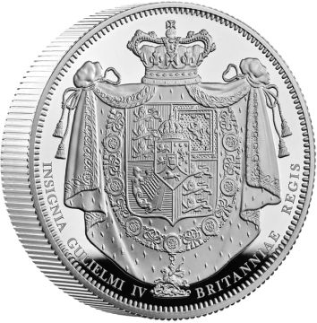 2026 62.79g Great Britain Silver William IV Crown PP