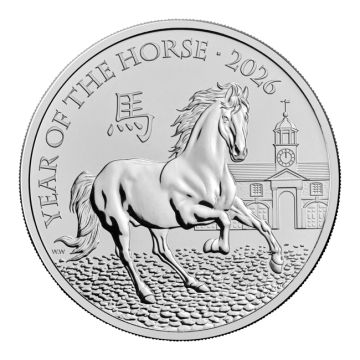 2026 Great Britain Copper-Nickel Lunar Year of the Horse Coin  £5 BU
