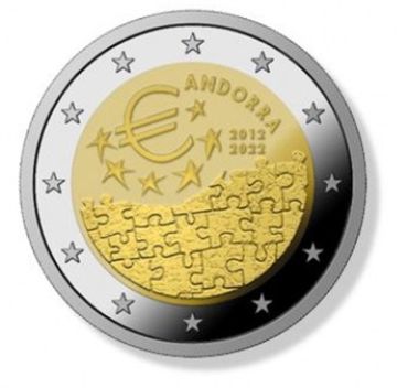 2022 Andorra Copper-Nickel Entry into force of Currency agreement UNC