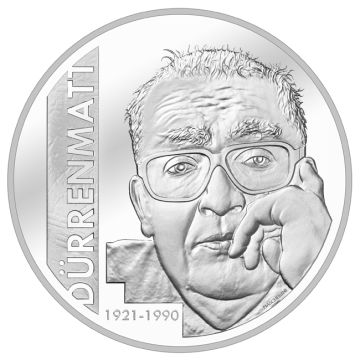 2021 16.70g Switzerland Silver 100 years of Friedrich Dürrenmatt PP