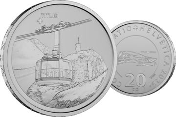 2023 19.98g Switzerland Silver Titlis Aerial Cableway PP