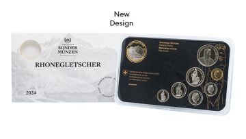 2024 Switzerland Copper-Nickel Rhine glacier coin set PP