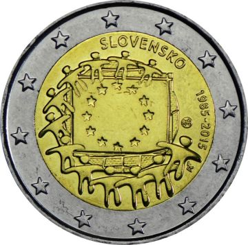 2015 Slovakia Copper-Nickel 30 years of European flag UNC