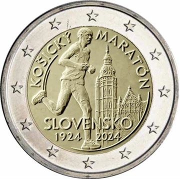 2024 Slovakia Copper-Nickel 100 years international marathon run in Kosice UNC