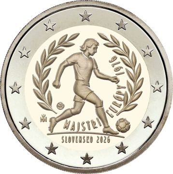2026 Slovakia Copper-Nickel CSSR European Champion UNC
