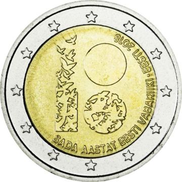 2018 Estonia Copper-Nickel 100 years of Republic UNC