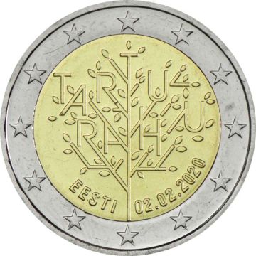 2020 Estonia Copper-Nickel 100 years of Treaty of Tartu UNC
