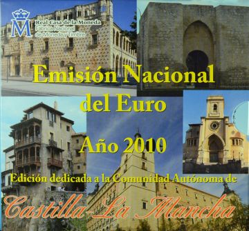 2010 Spain Silver / CuNi Castilla-La Mancha Coin Set UN