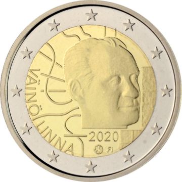 2020 Finland Copper-Nickel 100th birthday Väinö Linna UN UNC