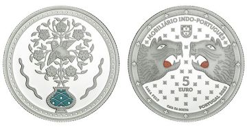 2023 12.95g Portugal Silver Centuries of History Between Portugal and India PP