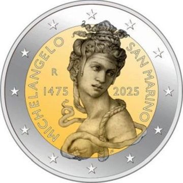 2025 San Marino Copper-Nickel Michelangelo UNC
