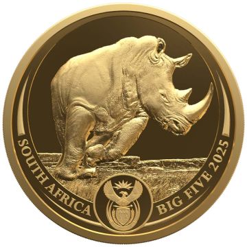 2025 1/4 oz South Africa Gold Big Five III - Rhino PP
