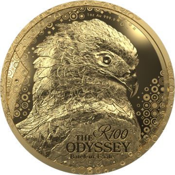 2025 1 oz South Africa Gold Batelur Eagle  Proof Coin PP